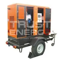 Дизельный генератор ММЗ МДГ 10584 в кожухе на шасси